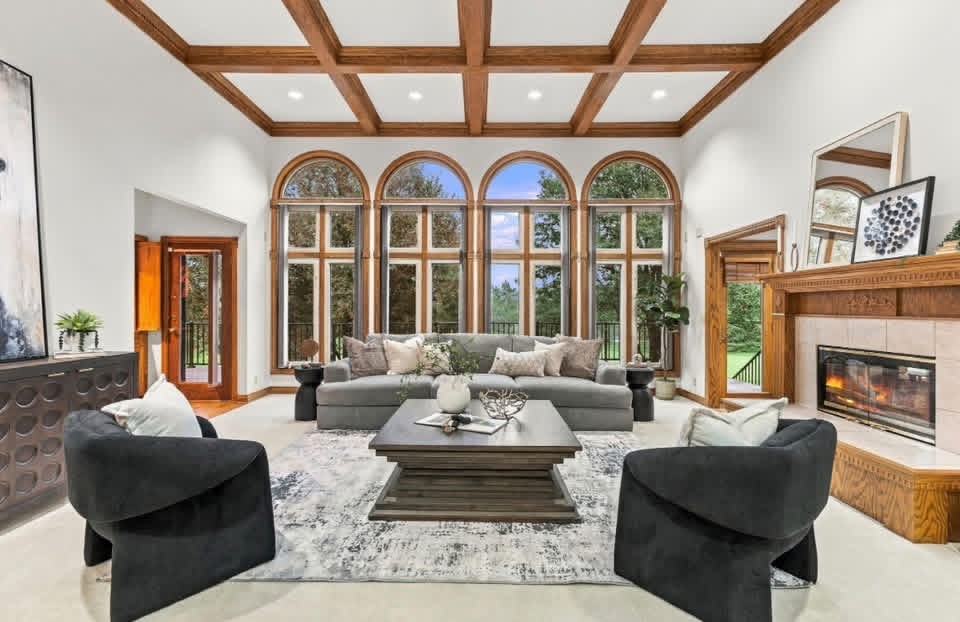 Bright, carefully finished modern home interior